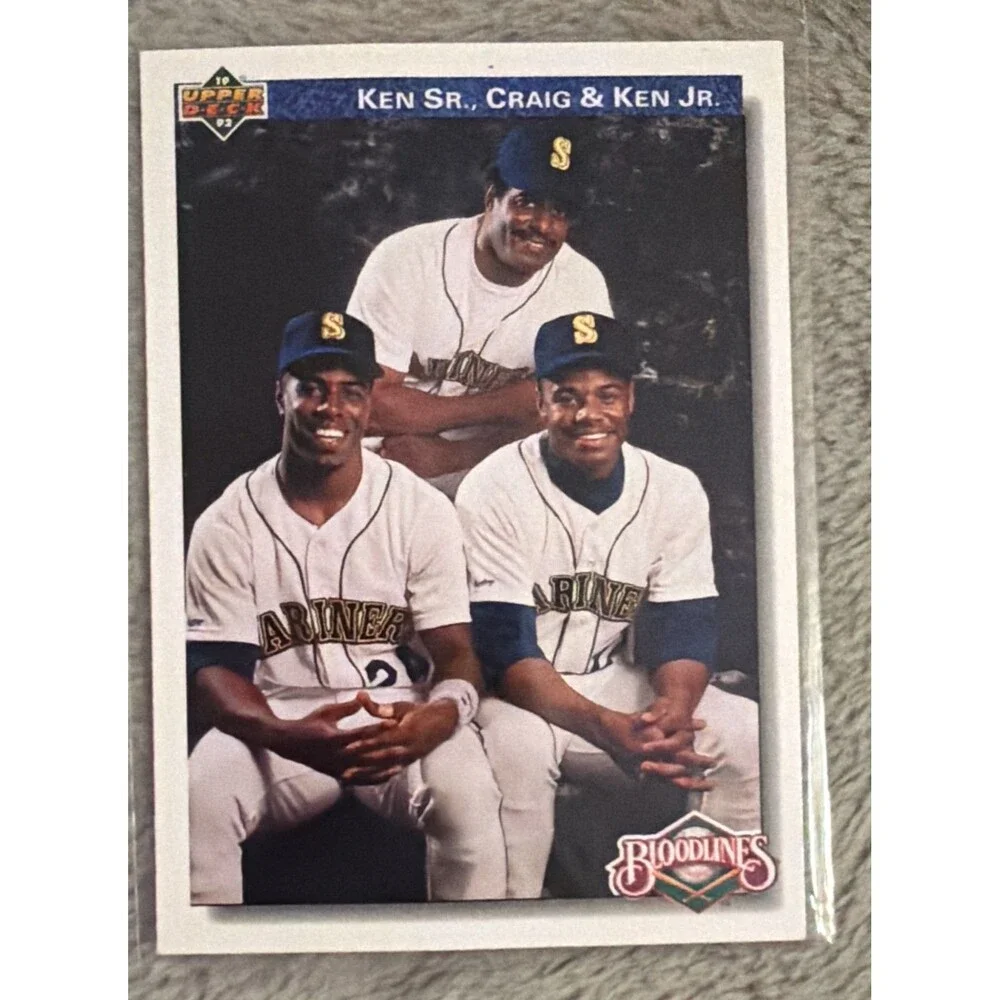 1992 Upper Deck - Bloodlines Ken Griffey Jr, Ken Griffey Sr., Craig Griffey #85